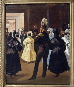 I. Sándor orosz császár (1777-1825) egy álarcosbálon (I. Sándor császár az Álarcosbálon). századi orosz arisztokrácia ünnepi fogadtatása. Adolphe Ladurner (1798-1856) festménye, olaj, vászon, 1830 körül. 19. századi francia művészet