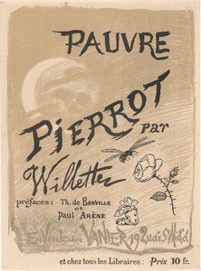 A Pauvre Pierrot plakátja, Adolphe Léon Willette alkotó: Adolphe Leon Willette