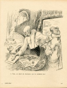 A vajas edény, 123. szám, Színes szatirikus alkotó: Adolphe Leon Willette