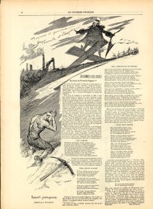 The English Courier, Szatirikus fekete-fehérben alkotó: Adolphe Leon Willette