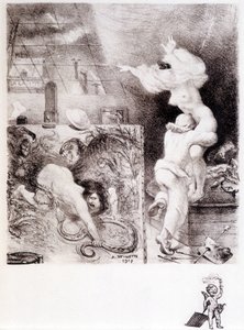 Lust – Willette rajza alkotó: Adolphe Leon Willette