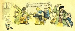 A párizsi Szent Bonifác-intézet tanulóinak zord élete 1867-ben alkotó: Adolphe Leon Willette