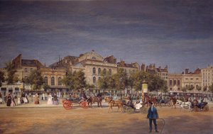 A Temple Boulevard színházainak általános képe a Prince Eugene Boulevard piercingje előtt, a L