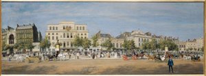 Vue générale des théâtres du boulevard du Temple en 1862, 1862-ben (olaj, vászon)