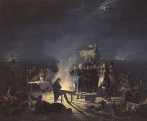 Napóleon bivakja a wagrami csatamezőn 1809. július 5-ről 6-ra virradó éjjel, 1