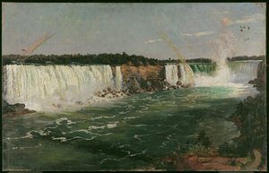 Niagara-vízesés nyáron, 1870 (olaj és gyantás mázak vásznon) alkotó: Adolphe Vogt