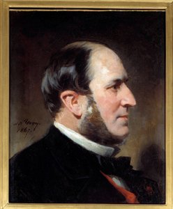 Báró Eugene-Georges Haussmann portréja, Párizs prefetja (1809-1891) Ő volt a második birodalom alatti Párizs városának jelentős felújítási munkáinak kiindulópontja. Adolphe Yvon (1817-1893) festménye. 1867 V. 0,45 x 0,35 m Párizs, Musee Carnavalet alkotó: Adolphe Yvon