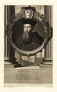 Reginald Pole (1500-1558) (engraving) alkotó: Adriaan van der (after) Werff