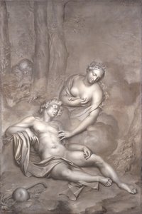 Luna (Diana) meglátogatja az alvó Endymiont, 1696