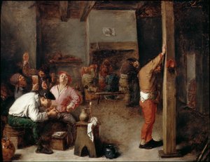 Egy fogadó belseje alkotó: Adriaen Brouwer