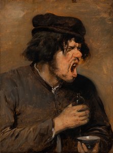 The Bitter Potion, 1636-38 körül (olaj a tölgyre) alkotó: Adriaen Brouwer