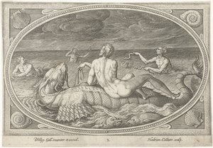 Acis egy halon Sea Gods (sorozat címe) alkotó: Adriaen Collaert