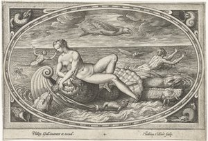 Galatea Zeegoden (sorozat címe) alkotó: Adriaen Collaert