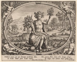 Terra (Föld) alkotó: Adriaen Collaert