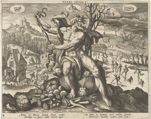 Téli Hiems Aeolos. (cím a tételen) A négy évszak (sorozat címe)