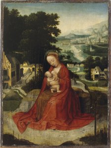 The Rest on the Flight to Egypt, 1520-30 körül (olaj a panelen)