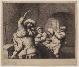 Késharc alkotó: Adriaen Jansz. van Ostade