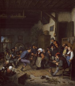 Vidámok egy fogadóban, 1674 alkotó: Adriaen Jansz. van Ostade
