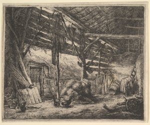 Az istálló, 1647. alkotó: Adriaen Jansz. van Ostade