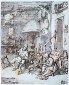 A holland parasztok, 17. század. alkotó: Adriaen Jansz. van Ostade
