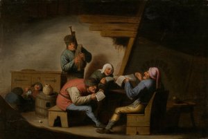 A falu énekesei alkotó: Adriaen Jansz. van Ostade