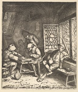 Tric Trac Players, 1610-85. alkotó: Adriaen Jansz. van Ostade