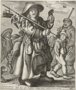 Mäusefänger (Egérfogó) alkotó: Adriaen Matham