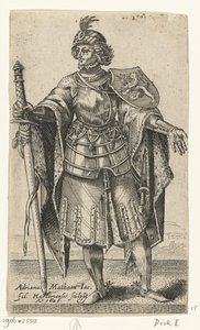 I. Dirk holland gróf portréja - Holland grófok és grófnők (sorozatcím) alkotó: Adriaen Matham