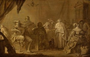 Zenés buli alkotó: Adriaen Pietersz van de Venne
