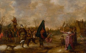 Farsangi menet, c. 1660. alkotó: Adriaen Pietersz van de Venne