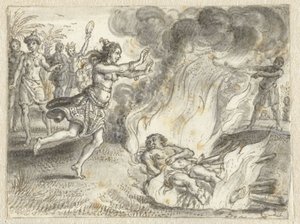 Hamvasztás, ahogy az emberek egy távoli földön alkotó: Adriaen Pietersz van de Venne