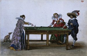 Biliárdjáték, kb. 1620-1625 alkotó: Adriaen Pietersz van de Venne