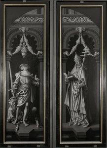 Szent Pancrazio triptichonja, zárt panelek (olaj, fa alkotó: Adriaen Ysenbrandt