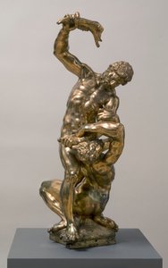 Káin megöli Ábelt, 1622 aranyozott bronz