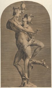 Mercury Aducting Psyche, kb. 1620. alkotó: Adriaen de Vries