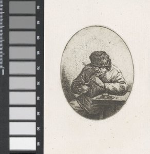 Egy mosolygó farmer feleség mellszobra alkotó: Adriaen van Ostade