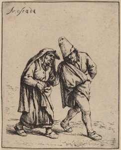 Pár séta alkotó: Adriaen van Ostade