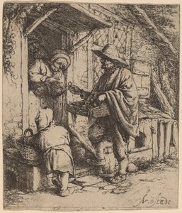 Szemüvegek Peddler alkotó: Adriaen van Ostade