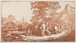 Fest unter dem großen Baum alkotó: Adriaen van Ostade