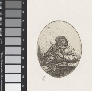 Az ember meggyújtja a pipáját alkotó: Adriaen van Ostade