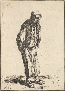 Háta mögött kezű paraszt, 1610-85. alkotó: Adriaen van Ostade