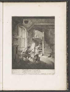 Festő a műtermében alkotó: Adriaen van Ostade
