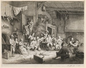 Tánc a kocsmában alkotó: Adriaen van Ostade