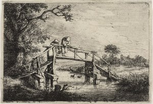 A Horgászok alkotó: Adriaen van Ostade