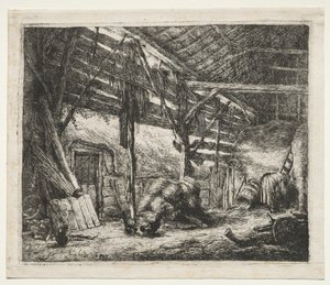 A Pajta alkotó: Adriaen van Ostade