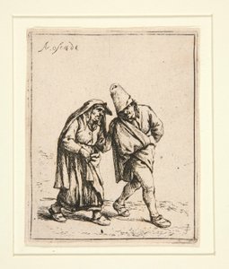 A pár séta alkotó: Adriaen van Ostade