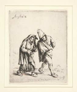 A pár séta alkotó: Adriaen van Ostade