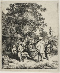 A hegedűs és a Hurdy-Gurdy Boy alkotó: Adriaen van Ostade