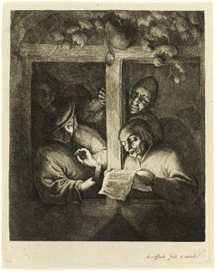 Az énekesek alkotó: Adriaen van Ostade