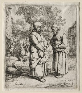 A két pletyka alkotó: Adriaen van Ostade